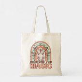 Boho mystieke vlinder tote bag (Achterkant)