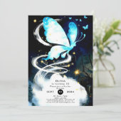 Boho Mystieke Vlinder Verjaardag Kaart (Staand voorkant)