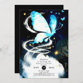 Boho Mystieke Vlinder Verjaardag Kaart (Voorkant / Achterkant)