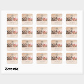 Boho Nail Tech Logo Sticker | Laat een review acht (Vel)