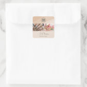 Boho Nail Tech Logo Sticker | Laat een review acht (Tas)