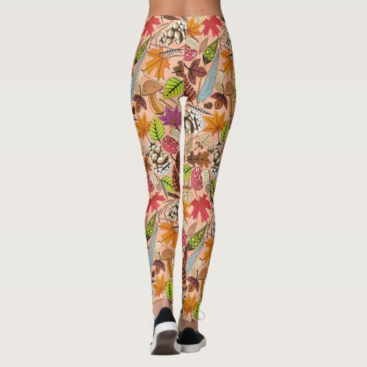 boho najaar abrikozenleggings leggings (Achterkant)