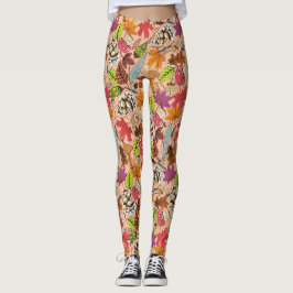 boho najaar abrikozenleggings leggings