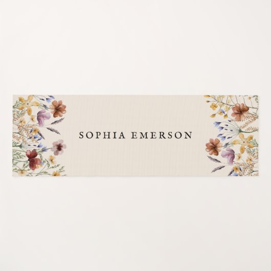 Boho Name Yoga Mat (Voorkant (horizontaal))