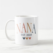 Boho Nana-Mok | Gepersonaliseerde Grootmoeder Gift Koffiemok (Links)