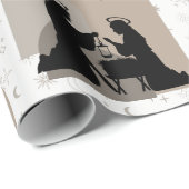 Boho Natitivity Collectie Cadeaupapier (Rol Hoek)