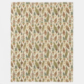 Boho Native Authentic Tribal Etnische Veren Pijl Fleece Deken (Voorkant)