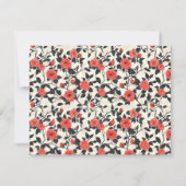 Boho Nature Rose Flower Spring Wedding Rsvp Card (Achterkant)