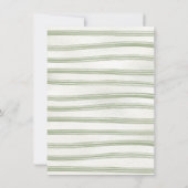 Boho Natuur Baby shower Clothesline Kaart (Achterkant)