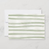 Boho Natuur Baby shower Clothesline Luier Raffle Kaart (Achterkant)