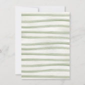 Boho Natuur Baby shower meisje waslijn Kaart (Achterkant)