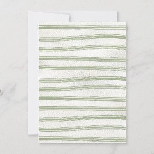 Boho Natuur Baby shower meisje waslijn Kaart (Achterkant)