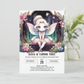 Boho Natuur Fairy Verjaardag Kaart (Staand voorkant)
