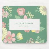 Boho Natuur Floral Muismat (Voorkant)