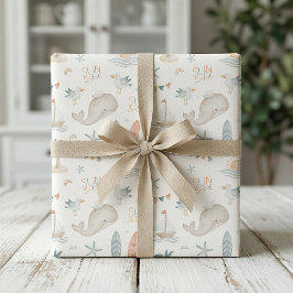 Boho Nautical Oceaan Baby Shower Cadeauverpakking Cadeaupapier