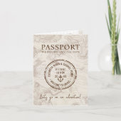 Boho nautisch paspoort bestemming bruiloft (Voorkant)