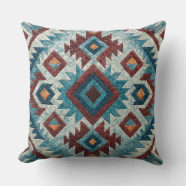 Boho Navajo Tribal Throw Pillow Kussen