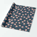 Boho Navy en Roze Bloemige Bruiloftsshower Cadeaupapier<br><div class="desc">Elegante Boho Roze en Navy Bloemige Bruiloftsshower Inpakpapier</div>