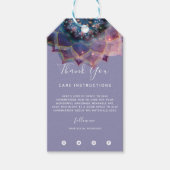 Boho Nebula Bloom | Mandala-ontwerp Cadeaulabel (Voorkant)
