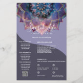 Boho Nebula Bloom | Mandala-ontwerp Flyer (Voorkant)