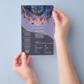Boho Nebula Bloom | Mandala-ontwerp Flyer (Hand)