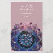 Boho Nebula Bloom | Mandala-ontwerp Flyer (Achterkant)