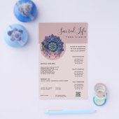 Boho Nebula Bloom | Mandala-ontwerp Flyer (Enkel)