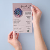 Boho Nebula Bloom | Mandala-ontwerp Flyer (Hand)