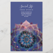 Boho Nebula Bloom | Mandala-ontwerp Flyer (Achterkant)