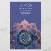 Boho Nebula Bloom | Mandala-ontwerp Flyer (Achterkant)