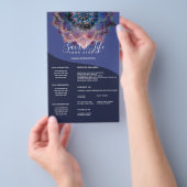 Boho Nebula Bloom | Mandala-ontwerp Flyer (Hand)