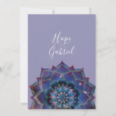 Boho Nebula Bloom | Mandala Ontwerp Kaart (Achterkant)