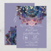 Boho Nebula Bloom | Mandala Ontwerp Kaart (Voorkant / Achterkant)