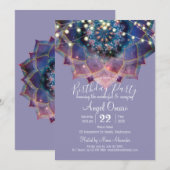 Boho Nebula Bloom | Mandala Ontwerp Kaart (Voorkant / Achterkant)