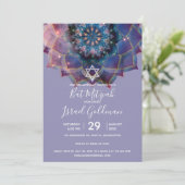 Boho Nebula Bloom | Mandala Ontwerp Kaart (Staand voorkant)