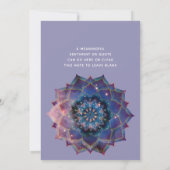Boho Nebula Bloom | Mandala Ontwerp Kaart (Achterkant)