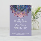 Boho Nebula Bloom | Mandala Ontwerp Kaart (Staand voorkant)