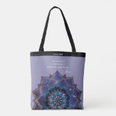 Boho Nebula Bloom | Mandala-ontwerp Tote Bag (Achterkant)