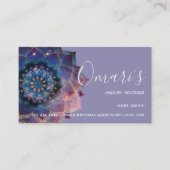 Boho Nebula Bloom | Mandala-ontwerp Visitekaartje (Voorkant)
