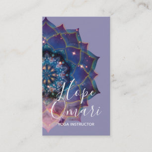 Boho Nebula Bloom Mandala-ontwerp Visitekaartje