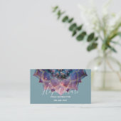 Boho Nebula Bloom | Mandala-ontwerp Visitekaartje (Staand voorkant)