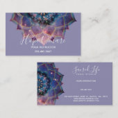 Boho Nebula Bloom | Mandala-ontwerp Visitekaartje (Voorkant / Achterkant)