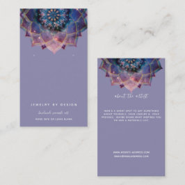 Boho Nebula Bloom | Mandala Ontwerp Visitekaartje