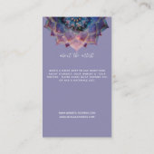 Boho Nebula Bloom | Mandala Ontwerp Visitekaartje (Achterkant)