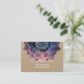 Boho Nebula Bloom | Mandala-ontwerp Visitekaartje (Staand voorkant)