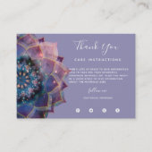 Boho Nebula Bloom | Mandala Ontwerp Visitekaartje (Voorkant)