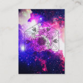 *~* Boho Nebula Celtic Aztec Tribal Galaxy Visitekaartje (Voorkant)