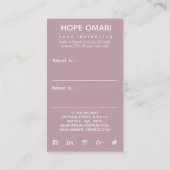 Boho Nebula Mandala Aanbevelingskaartje (Achterkant)