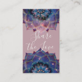 Boho Nebula Mandala Aanbevelingskaartje (Voorkant)