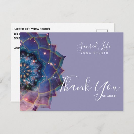 Boho Nebula Mandala Briefkaart (Voorkant / Achterkant)